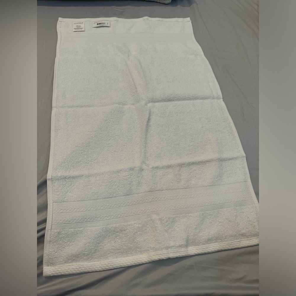 Sunham Soft Spun Cotton Solid Hand Towel, 16"x 26"